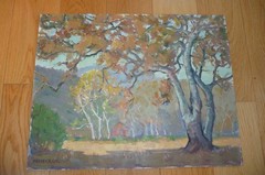 Vintage California Landscape Painting by Harvey B. Coleman Oil Impressionist