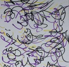 ‘Letters 8’ Tristan Reasor Original Abstract Painting Acrylic 6×6 SHLERM ARTS