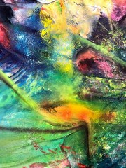 Original Art Painting Cuban artist abstract acrylic canvas ALAIN DONATE 60”x48”