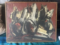 Meir Steingold (1922-85) Oil On canvas C. 1950 Abstract