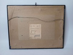 Vintage Framed Hand Painted Czech Reverse Glass Painting of Soldiers – Prague