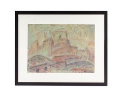 Harry Knox Smith 1933 Abstract Watercolor Painting