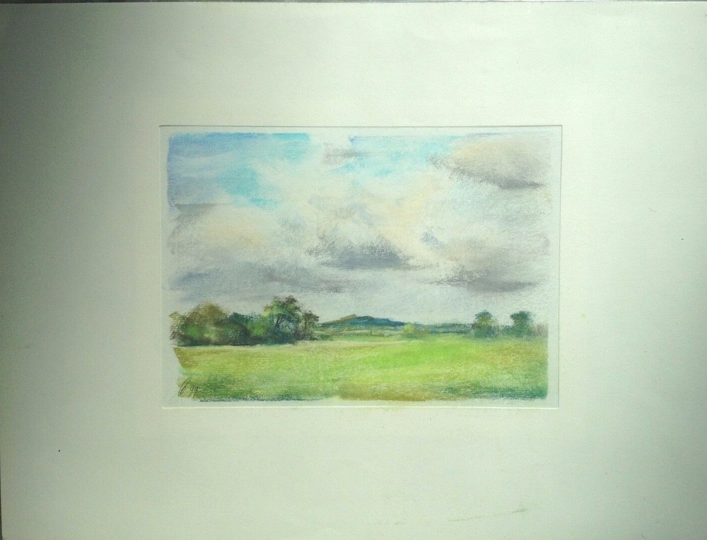 Franz Ehmke *1928 -2018 DDR Painter ° „At Blankenfelde, View of Arkenberge“