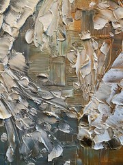 ORIGINAL Painting White Koi Fish Textured Palette Knife 20×20”- by Susanna Shap