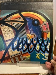 Painting – Song Bird – Percifull Record Album cover Board Panel outsider art