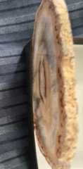 Geode Art Andrea Meyer Inuit Signed Agate Painting Couple Mountains