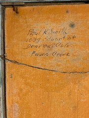 Paul Kauvar Smith Signed Painting Fawn Creek Oil On Board Colorado Artist
