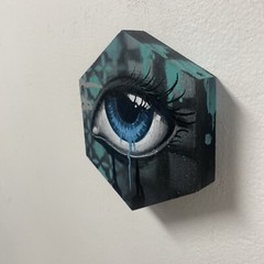 Blue Eye Original Painting Graffiti Art Street Art Tattoo Art