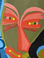 Visionary Expressionist Dream Painting By New York Outsider Artist Louise Abrams