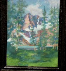 Plein Air Chalk Pastel Mountains by HYNDMAN