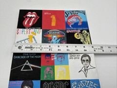 Hand Painted Classic Rock Album Cover Collage Canvas Rolling Stones Beatles