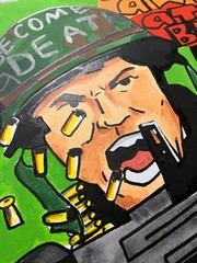 ‚Animal Mother‘ Original pop art painting 16×20 on canvas from Full Metal Jacket