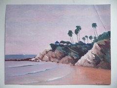 LAGUNA BEACH CALIFORNIA COASTAL PLEIN AIR SEASCAPE COAST CLIFF HEISLER PARK VIEW