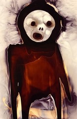 Tonito’s Original One of a Kind art painting.Bio-surrealism.DREAM VISITOR