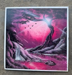Original Spray Paint Art 20 X 20 in. On Poster board