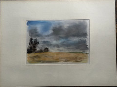 Franz Ehmke 1928-2018 GDR Painter Pastel Grove Field Edge Grain Acre