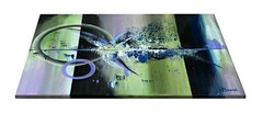 Modern Abstract Fusion Painting – 24″ x 18″ x 3/4″ – New – One of a Kind