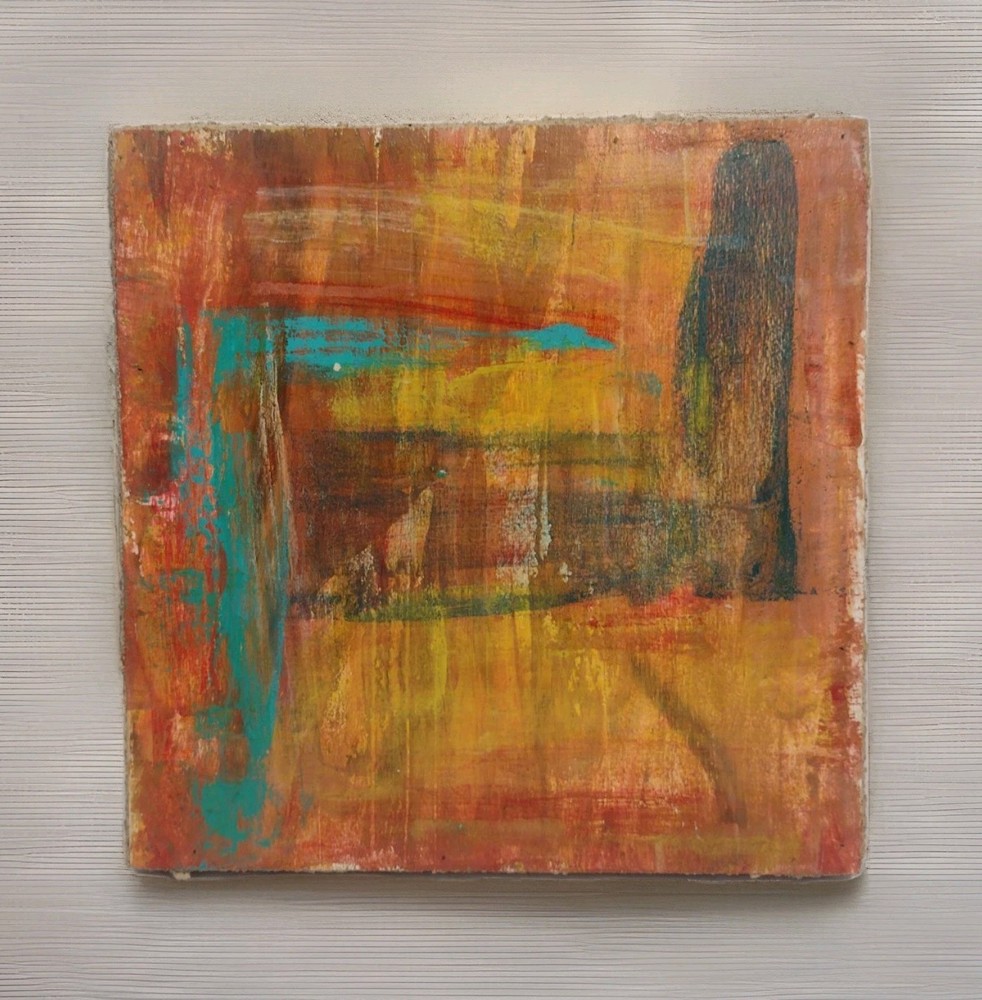 Breeden 2000 Abstract Mixed Media Painting Biscuit Run Studios 12×12