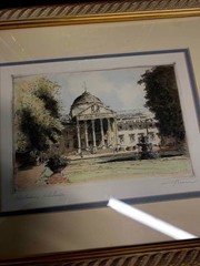 Antique signed numbered watercolor Wiesbaden Germany 12 X 16 frame beautiful
