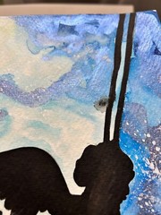 Miscarriage Memorial Art Gift for Grief Loss Watercolor Painting Original Twins