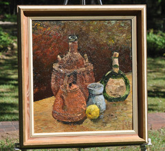 „Still Life With Copper Kettle“ Richard Hobbs Original Oil Painting On Board