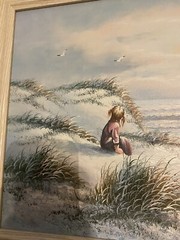 Vintage Oil Paintings Signed L. Marcus Seascape Framed (2 paintings) Beach Ocean