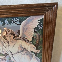 Guardian Angel And Boy Paint By Number in Wooden Frame 18.5″ x 14.5″ x 1.25