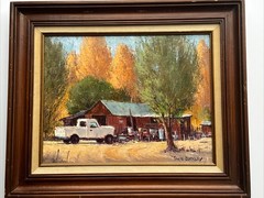 JACK BUCKLEY PAINTING LANDSCAPE OLD TRUCK CLASSIC AMERICAN IMPRESSIONISM LISTED