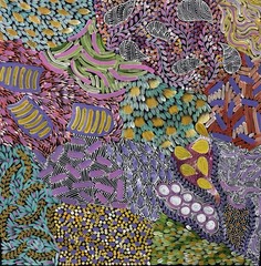 Karen Bird Ngale 💕💕Aboriginal Art 94cm X 92cm COA Supplied. KB27MD