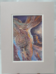 Watercolor on Paper Board Matted Original by Don Trout 12 x 16 in
