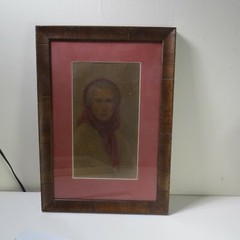 The Old Woman Of Capri And The Contented Man Vintage Framed Art By Sydney Bell