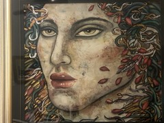 Enchanting Christina De Musee Framed Signed Original Acrylic And Oil Painting