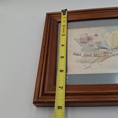 Original Watercolor Painting „Real Love Stories Never Have Endings“ Signed 1987