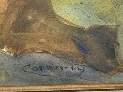Jay Hall Connaway; Important American Watercolor “Annisquam Harbor Lighthouse“
