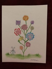 Flower Bouquet Watercolor Print – 8 1/2″ x 11″ Print