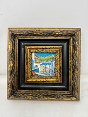 Mediterranean Village Painting