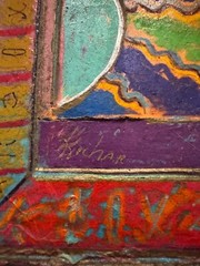 Abstract Art – Oil on Mixed Media Collage and Handmade Paper – Kevin Kichar