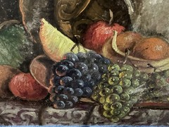 Antique ORIGINAL ART STILL LIFE, Gorgeous,No Frame/sign., Artists Board, fruit