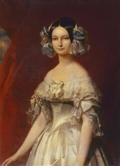 Handmade Old Master-Art Antique Oil Painting Portrait lady girl on canvas