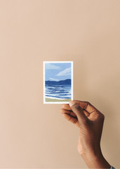 ACEO/ ATC Blue Water Sea Seascape Watercolor OOAK Original Art SaraClaireArt