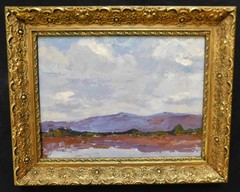 VTG Plein Air Impressionist Oil Painting Impasto LEE HABER(1938-2019) 20 x 16 „