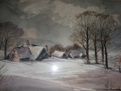 1980s Isabel Castle watercolor