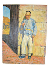 Chinaman Smoking Opium Oil on Canvas Lee Chung 1905 26″ x 36″