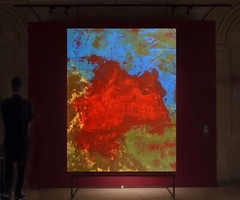 Mark Little original ￼XL￼ Painting 81” X 62”Action Abstract￼, Modern