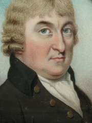 Two-sided Portrait Miniature Of Man And Woman, C. 1800-1850