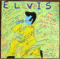 10 – ELVIS PRESLEY – Colorful Painting – by MIZ THANG – $80 – FREE Shipping