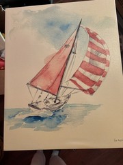 Sailboat Painting By Lisa Audit