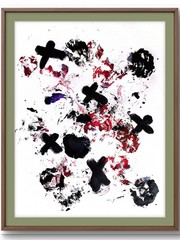 Bigfoot Droppings Map8 Modern Wall Art Original Signed 11×14 Acrylic Paper BACH