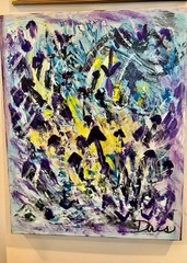 CAPTIIVATING OOAK 30X24 ORIGINAL PAINTING TITLED „DAY TO DAY UPS AND DOWNS „
