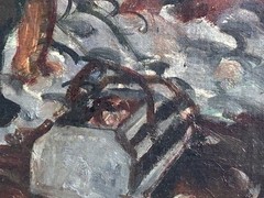Waldo Peirce – “The Clam Diggers” – O/C – 1925 to 1949 – Maine Seascape Scene